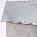 GUCCI GG Canvas Waist Bag Silver 28566 Auth 208662-19