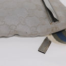 GUCCI GG Canvas Waist Bag Silver 28566 Auth 208662-6