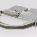 GUCCI GG Canvas Waist Bag Silver 28566 Auth 208662-8