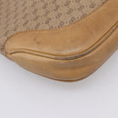 GUCCI Micro GG Supreme Jackie Hand Bag PVC Beige Gold Auth 208663-11