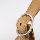 GUCCI Micro GG Supreme Jackie Hand Bag PVC Beige Gold Auth 208663-16