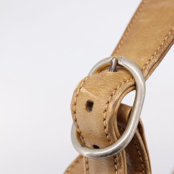 GUCCI Micro GG Supreme Jackie Hand Bag PVC Beige Gold Auth 208663