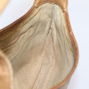 GUCCI Micro GG Supreme Jackie Hand Bag PVC Beige Gold Auth 208663-19