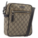 GUCCI GG Supreme Shoulder Bag PVC Beige Gold 233268 Auth 208664-1