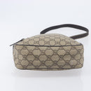 GUCCI GG Supreme Shoulder Bag PVC Beige Gold 233268 Auth 208664-11