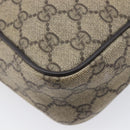 GUCCI GG Supreme Shoulder Bag PVC Beige Gold 233268 Auth 208664-15