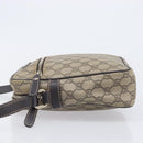GUCCI GG Supreme Shoulder Bag PVC Beige Gold 233268 Auth 208664-5