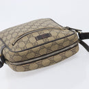 GUCCI GG Supreme Shoulder Bag PVC Beige Gold 233268 Auth 208664-6