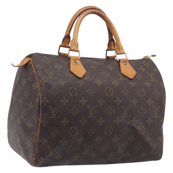LOUIS VUITTON Monogram Speedy 30 Hand Bag M41526 LV Auth 208667