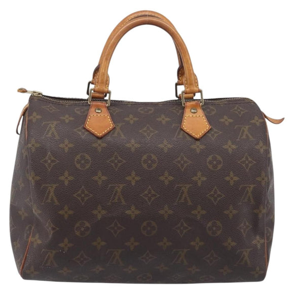 LOUIS VUITTON Monogram Speedy 30 Hand Bag M41526 LV Auth 208667