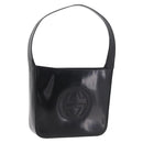 GUCCI Shoulder Bag patent Black 000 1186 0506 Auth 208668-1