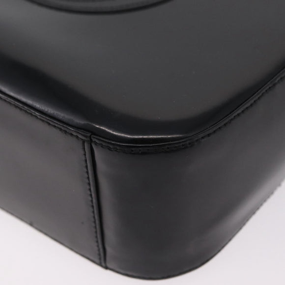 GUCCI Shoulder Bag patent Black 000 1186 0506 Auth 208668