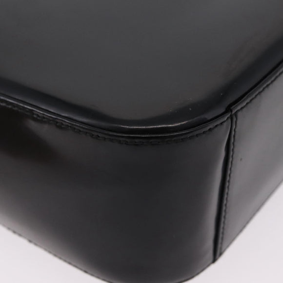 GUCCI Shoulder Bag patent Black 000 1186 0506 Auth 208668