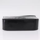 GUCCI Shoulder Bag patent Black 000 1186 0506 Auth 208668-5