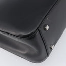 Salvatore Ferragamo Gancini Shoulder Bag Leather Black Silver Auth 208669V-17