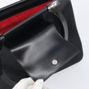 Salvatore Ferragamo Gancini Shoulder Bag Leather Black Silver Auth 208669V-20
