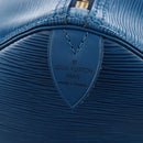 LOUIS VUITTON Epi Keepall 50 Boston Bag Blue M42965 LV Auth 208670V-15