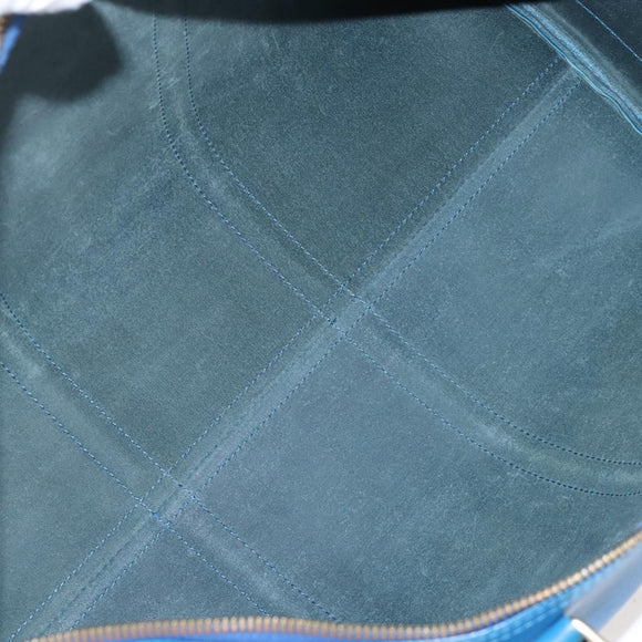 LOUIS VUITTON Epi Keepall 50 Boston Bag Blue M42965 LV Auth 208670V