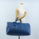 LOUIS VUITTON Epi Keepall 50 Boston Bag Blue M42965 LV Auth 208670V-22
