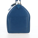 LOUIS VUITTON Epi Keepall 50 Boston Bag Blue M42965 LV Auth 208670V-4