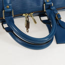 LOUIS VUITTON Epi Keepall 50 Boston Bag Blue M42965 LV Auth 208670V-7