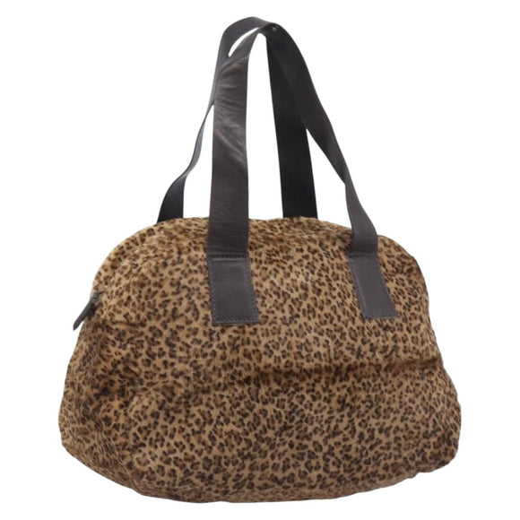 Bottega Veneta Tote Bag Harako leather Brown Silver Auth 208674V