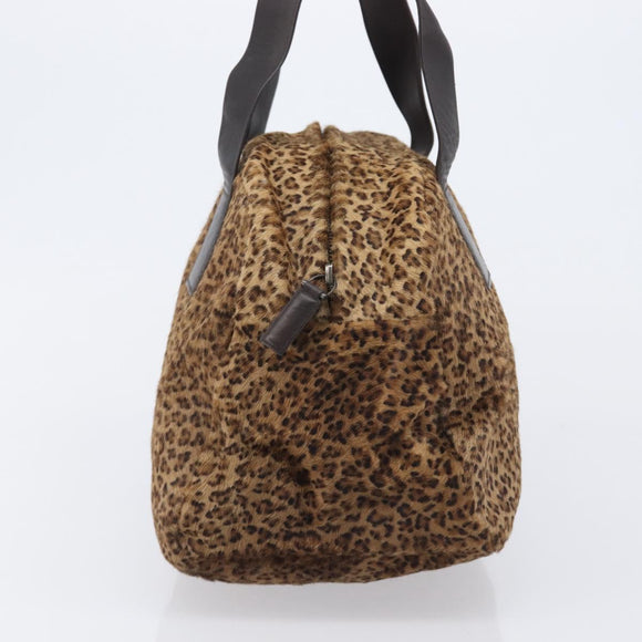Bottega Veneta Tote Bag Harako leather Brown Silver Auth 208674V