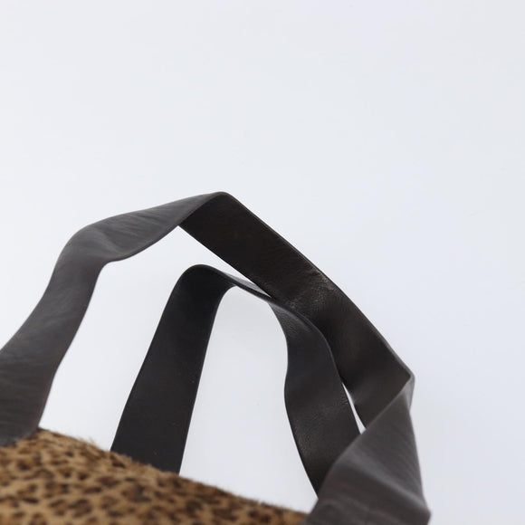 Bottega Veneta Tote Bag Harako leather Brown Silver Auth 208674V