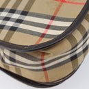 Burberrys Nova Check Shoulder Bag Canvas Beige Gold Auth 208676-17