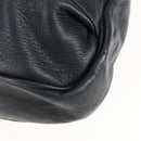 See By Chloe Shoulder Bag Leather Black Gold Auth 208678A-13