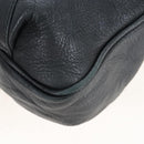 See By Chloe Shoulder Bag Leather Black Gold Auth 208678A-14