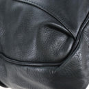 See By Chloe Shoulder Bag Leather Black Gold Auth 208678A-15