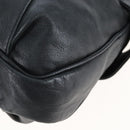 See By Chloe Shoulder Bag Leather Black Gold Auth 208678A-16