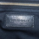 See By Chloe Shoulder Bag Leather Black Gold Auth 208678A-18