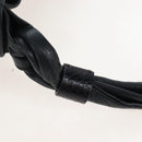 See By Chloe Shoulder Bag Leather Black Gold Auth 208678A-9