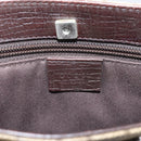 GUCCI GG Supreme Hand Bag PVC Beige Silver 117551 Auth 208679V-15