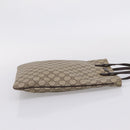 GUCCI GG Supreme Hand Bag PVC Beige Silver 117551 Auth 208679V-5