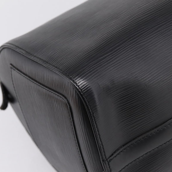 LOUIS VUITTON Epi Speedy 30 Hand Bag Noir Black M43002 LV Auth 208684V