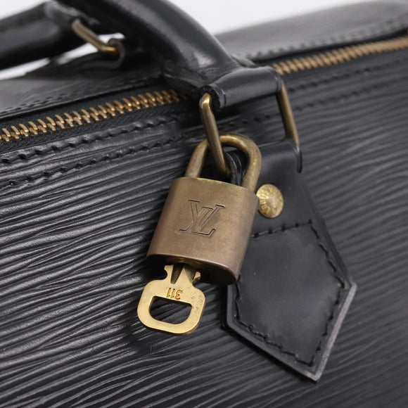 LOUIS VUITTON Epi Speedy 30 Hand Bag Noir Black M43002 LV Auth 208684V