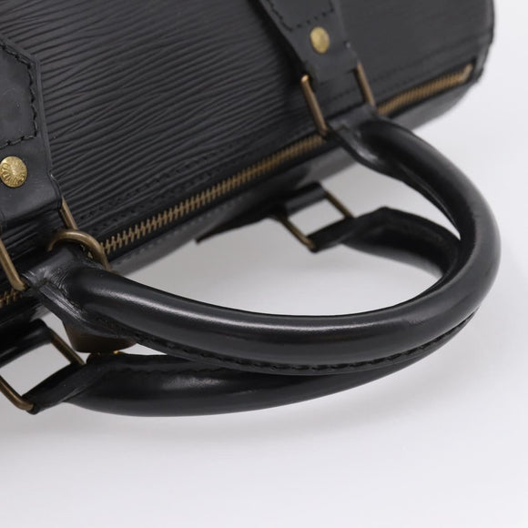 LOUIS VUITTON Epi Speedy 30 Hand Bag Noir Black M43002 LV Auth 208684V