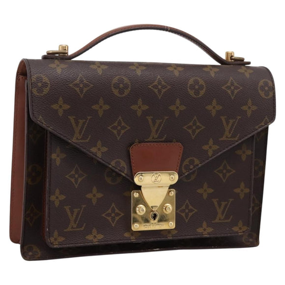 LOUIS VUITTON Monogram Monceau 26 Hand Bag M51187 LV Auth 208685