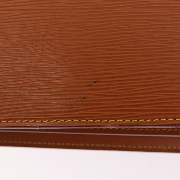LOUIS VUITTON Epi Serviette Conseiller Briefcase Zipangu Gold M54428 Auth 208686