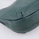 LOEWE Shoulder Bag Leather Green Gold Auth 208687-16