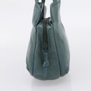 LOEWE Shoulder Bag Leather Green Gold Auth 208687-3