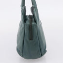 LOEWE Shoulder Bag Leather Green Gold Auth 208687-4