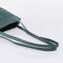 LOEWE Shoulder Bag Leather Green Gold Auth 208687-7