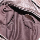 Chloe Paddington Hand Bag Leather Brown Gold Silver Auth 208688V-26