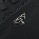 PRADA Business Bag Nylon 2way Black Silver Auth 208691A-19