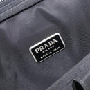 PRADA Business Bag Nylon 2way Black Silver Auth 208691A-22