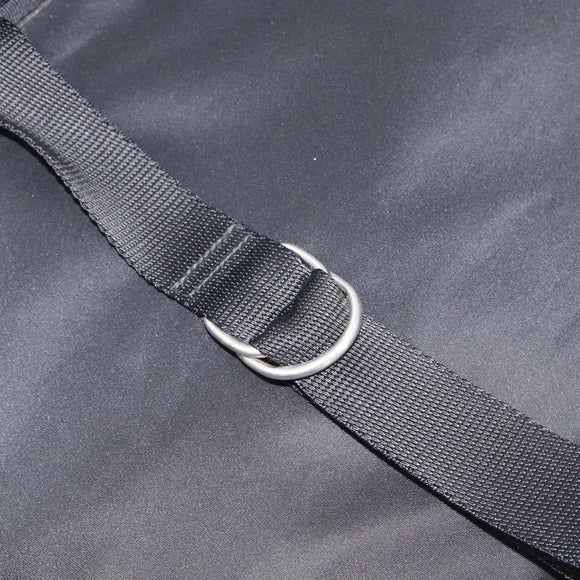 PRADA Business Bag Nylon 2way Black Silver Auth 208691A